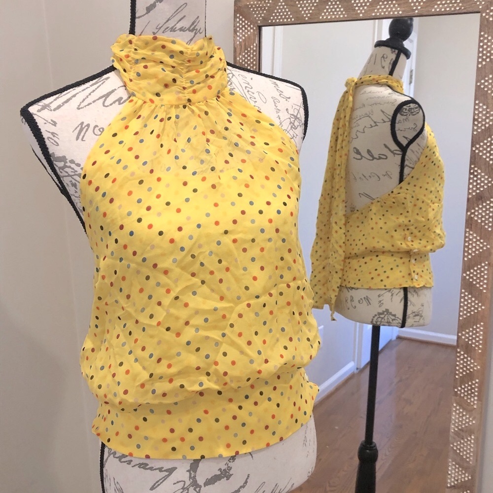 COREY LYNN CALTER CLC Silk Halter Blouse